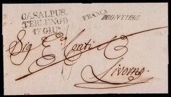 4770: Austria Lombardía Véneto - Cancellations and seals