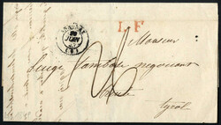 1845/49, zwei Briefe von Annonay nach Trient, vom 30.12.1845 ...