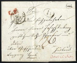 1846, Frankreich, Brief vom 8.2.1846 von Mulhausen über St.Louis ...