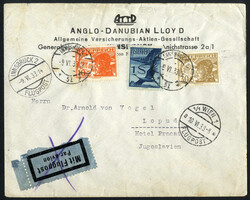 1933/1935, zwei Luftpost Briefe von Innsbruck am 10.6.1933 bzw. am 25 ...