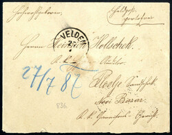 Velden 1887, Brief vom 27.7. über Marburg nach Plevlje Sandschak ...