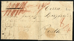 Rosenberg 1831, Cholerabrief eingeschrieben mit Recepisse von ...