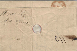 Triest 1844, Brief aus Triest am 22.4. über Mühlhausen nach London ...