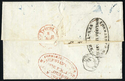 USA 1841, Brief aus New Orleans am 20.3. über Le Havre und Paris ...