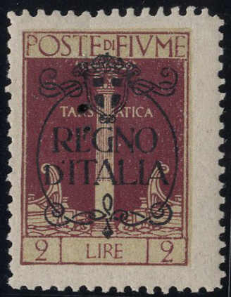 1924,San Vito e soggetti vari soprastampato Regno d'Italia Lire2 in ...