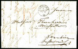 1860/64, Schweiz, Lot vier unfrankierte Briefe von St. Gallen (2), ...