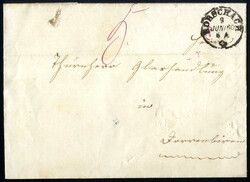 1860/64, Schweiz, Lot vier unfrankierte Briefe von St. Gallen (2), ...