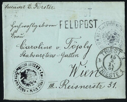 1901, portofreier Feldpostbrief vom ...3.1901 vom Schiff "K. und K. ...