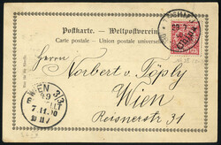 1900, koloriert Postkarte eines österreichischen Marinesoldaten vom ...