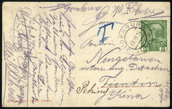 1914, Postkarte vom 29.III.1914 von Judenburg an einen Seesoldaten ...