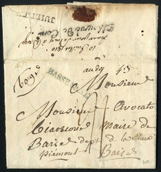 1810, Brief aus Lüneburg am 19.6. nach Barge (provincia di Saluzzo), ...