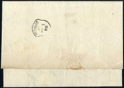 1853, carta da bollo da 25 c. raccomandata da Scandiano a ...