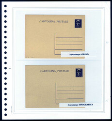 Venezia Giulia 1945, collezione nuova ed usata con cinque interi, uno ...