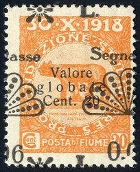 2555: Fiume - Postage due stamps