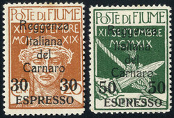 2555: Fiume - Express delivery stamps