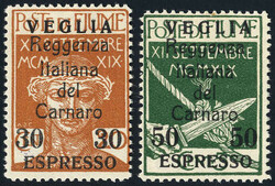 2555: Fiume - Express delivery stamps