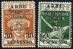 2555: Fiume - Express delivery stamps