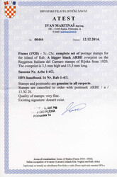 1920, Legionari, ARBE Reggenza Italiana del Carnaro, serie completa ...