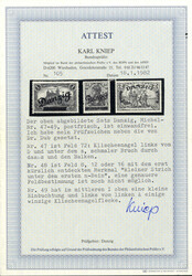 1920, "Großer Innendienst", 60 Pf., 1 M. und 2 M. mit verschiedenen ...