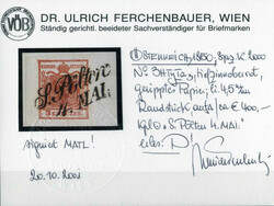 S. PÖLTEN 4.Mai, kompletter L2-Stempel auf mit 3 Kreuzer ...