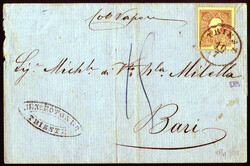 1860, zwei Briefe von Triest mit dem österr. Lloyd (Griechenland - ...