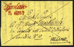 Spalato / 3. GIU., 1841, Francobrief vom 3.6.1841 von Spalato ...