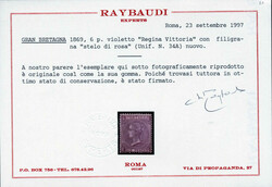 1868-70, 6 d. mauve (without hyphen) plate 9 lettered EL. Wmk Spray ...