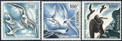 1955/57, Seevögel, komplette postfrische Serie der 7 Werte in beiden ...