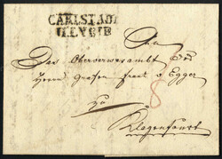 "Carlstadt/Illyrie", (Müller 626a Punkte 200), Brief vom 20.4. nach ...