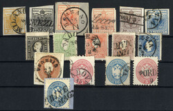 Lombardo-Veneto 1850/64, piccolo lotto di 16 francobolli usati, serie ...