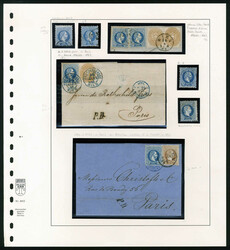 1867, Freimarken Kaiser Franz Joseph, 5 Poststücke, dabei 2 Briefe ...