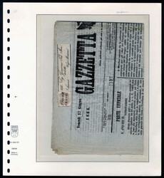 1863, Zeitungsmarke Doppeladler im Achteck, schöne Zusammenstellung ...