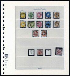 Lombardo-Veneto 1850/65, collezione di oltre 50 francobolli / ...