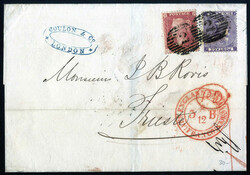 1863/79, Lot 5 Briefe von London (3), Throgmorton und Swansea nach ...