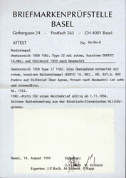GOSPIC / 16. MAI, 1859, Brief vom 16.5.1859 von Gospic nachNeumarktl, ...