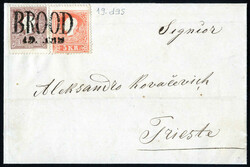 BROOD / 19. SEP, Brief vom 19.9.18.. von Brood nach Triest,frankiert ...