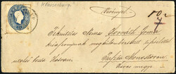KLAUSENBURG, 6/7, Briefumschlag (dreiseitig geöffnet) vom 6.7.186.. ...
