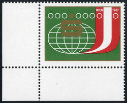 1987, Weltkongreß der Sparkassen, postfrisches gezähntes Exemplar ...