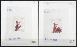 1960, Josef Fux, 1,50 S nicht verausgabte Marke, acht postfrische ...