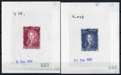 1960, Josef Fux, 1,50 S nicht verausgabte Marke, acht postfrische ...
