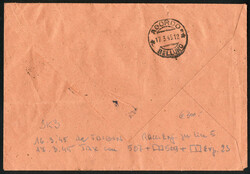 1945, lettera raccomandata espresso da Taibon il 16.3 passando a ...