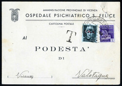 1944/1945, tre lettere, una stampa da Salò il 27.2.1944 per S. ...