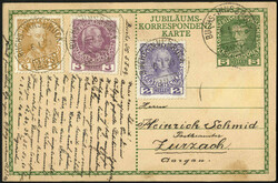 1894/1918, Lot von 11 Briefen und 6 Karten mit Destination Schweiz, ...