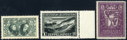 Liechtenstein 1928/36, Lot postfrischer Sätze: Zeppelinsatz 1931 und ...
