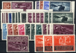 WIPA- Ausstellungsvignetten 1933, Lot auf Steckkarten mit ca. 200 ...