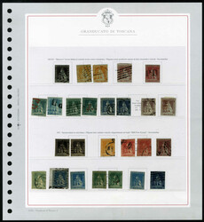 Toscana 1851/60, interessante collezione con molti pezzi pregiati, ...