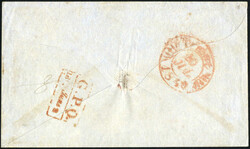 1849, Franco-Brief vom 2.6.1849 von Indien über Alexandrien nach ...