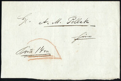 1866, Francodefektmeldung zu 14 Kreuzer für einen zu gering ...