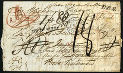 Ägypten 1846, Brief von der Egypt Transit Company Suez mit Forwarder ...