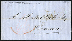 Hongkong / China 1869, Brief vom 7.12. per Messageries Imperiales ...